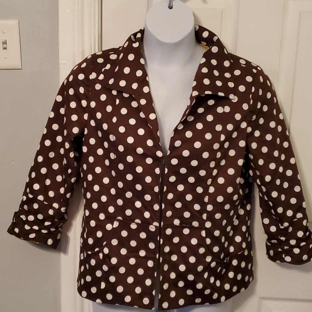 *Susan Graver Polka Dot Jacket